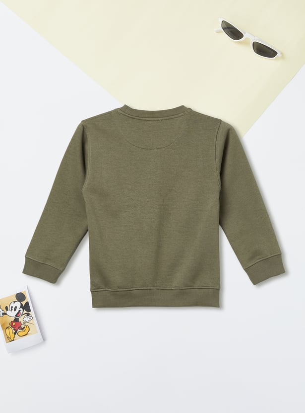 Boys Printed Oversized Sweatshirt