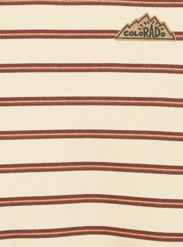 Boys Knit Striped Sweatshirt