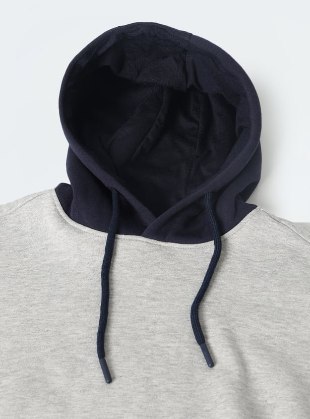 Boys Colourblock Hooded Sweatshirt