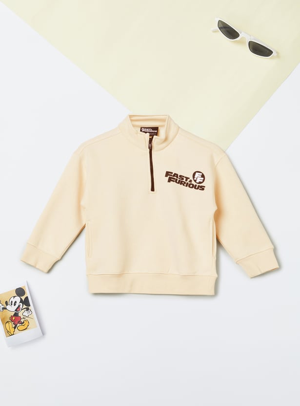 Boys Fast & Furious Print Oversized Sweatshirt