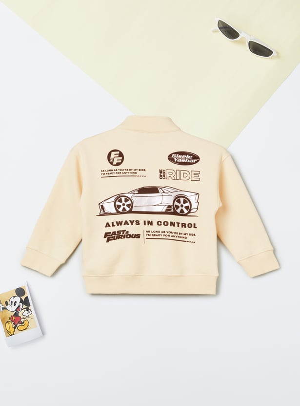 Boys Fast & Furious Print Oversized Sweatshirt