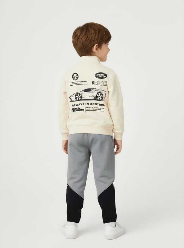 Boys Fast & Furious Print Oversized Sweatshirt