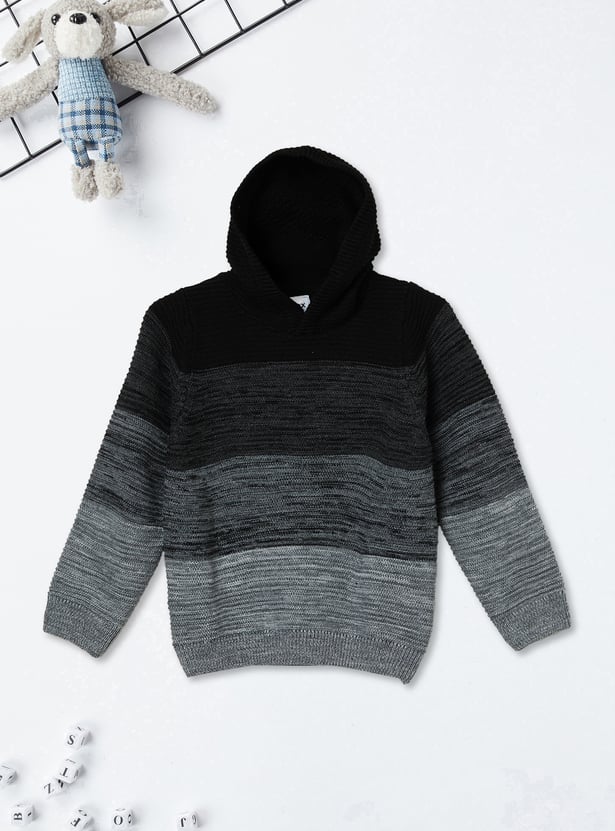 Boys Colourblock Knit Sweater