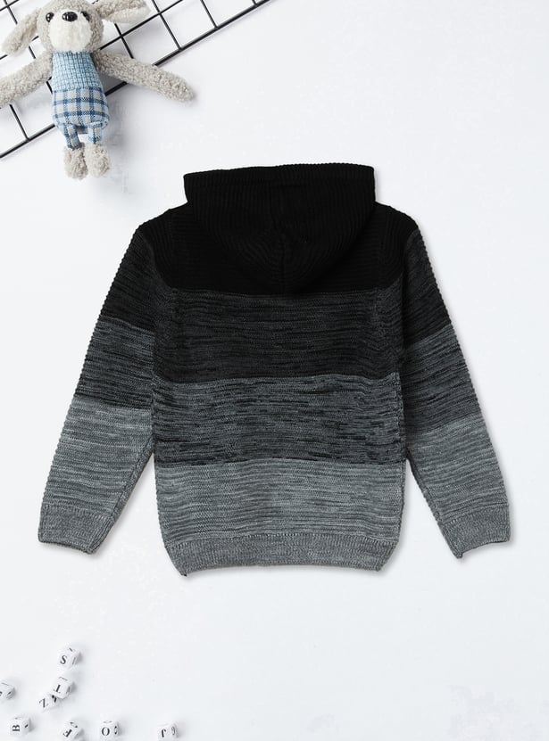 Boys Colourblock Knit Sweater