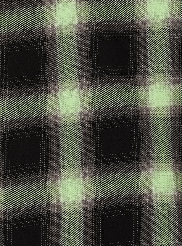 Boys Checked Oversized Shirt