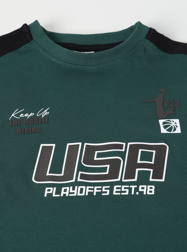 Boys Printed Shorts Set