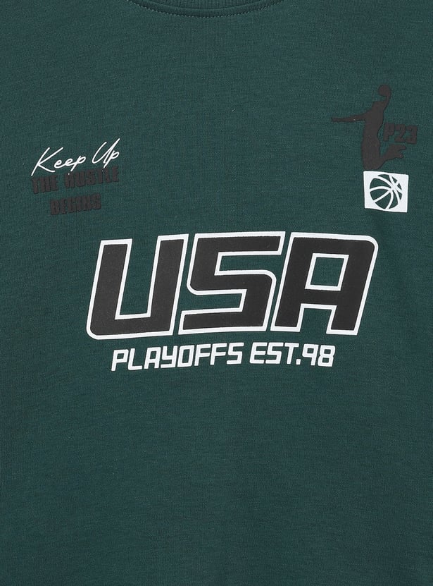 Boys Printed Shorts Set