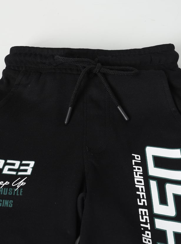 Boys Printed Shorts Set