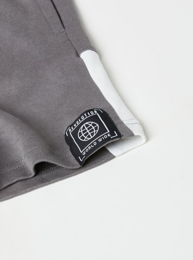 Boys Printed Shorts Set