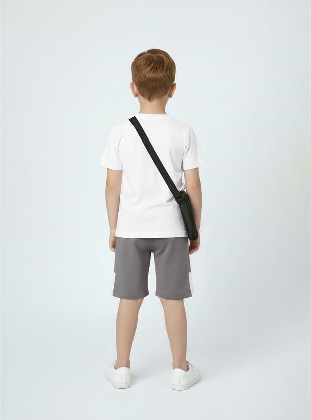 Boys Printed Shorts Set