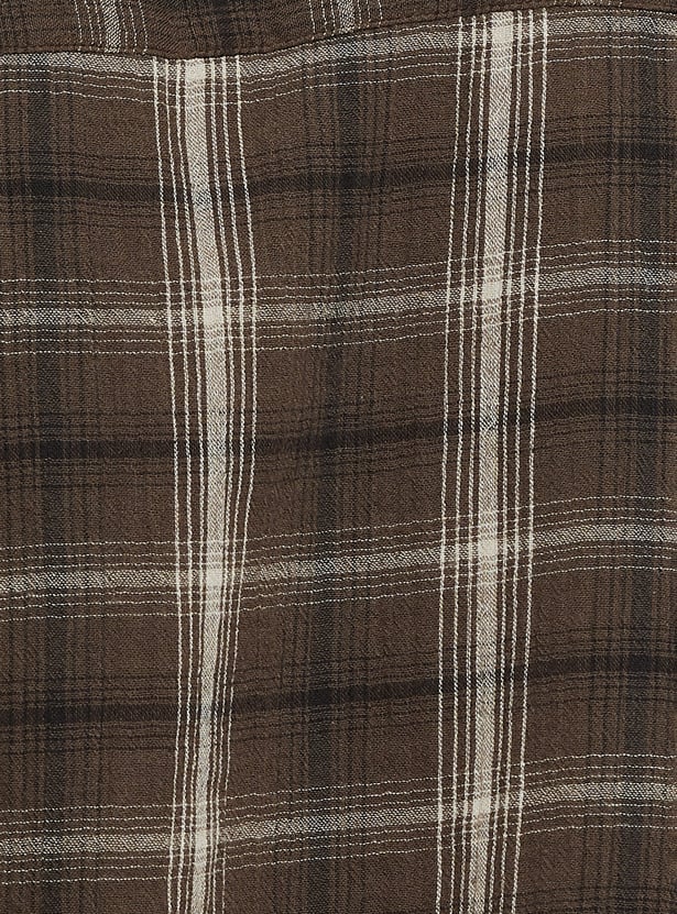 URB_N Men Checked Regular Fit Shirt