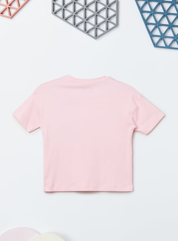 Girls Mickey Printed Trousers Set