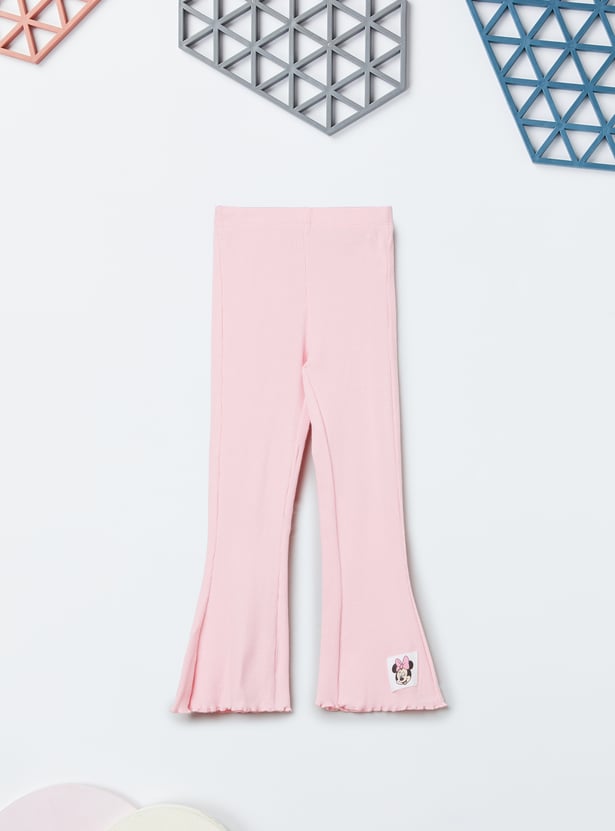 Girls Mickey Printed Trousers Set