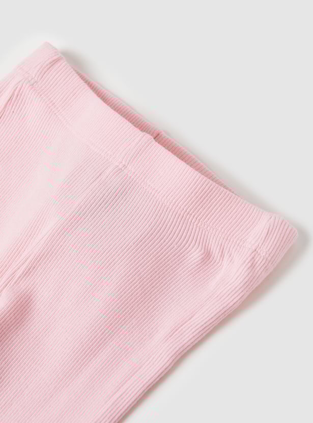 Girls Mickey Printed Trousers Set