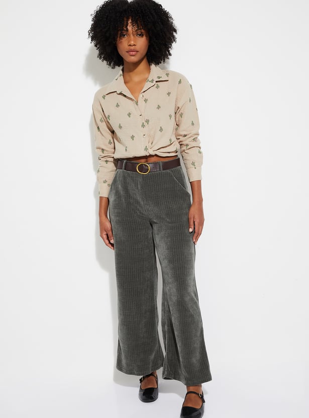 ALAYA F x URB_N Women Embroidered Shirt