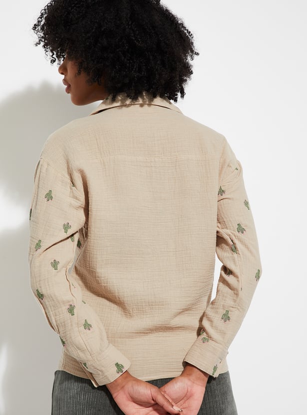 ALAYA F x URB_N Women Embroidered Shirt