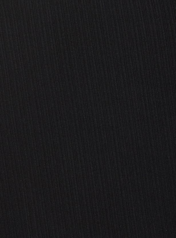 Women Solid Wrap Dress