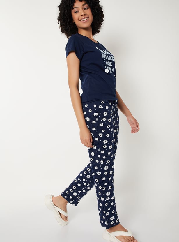 Women Printed PJ Set