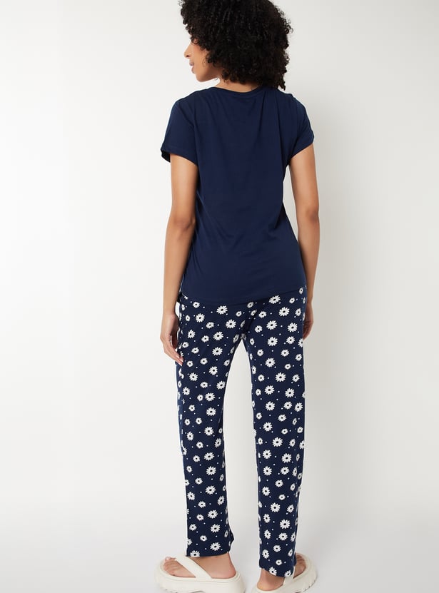 Women Printed PJ Set