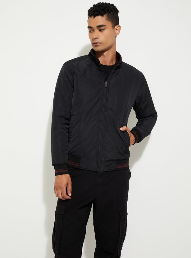 URB_N Men Solid Reversible Jacket
