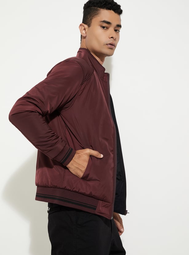 URB_N Men Solid Reversible Jacket