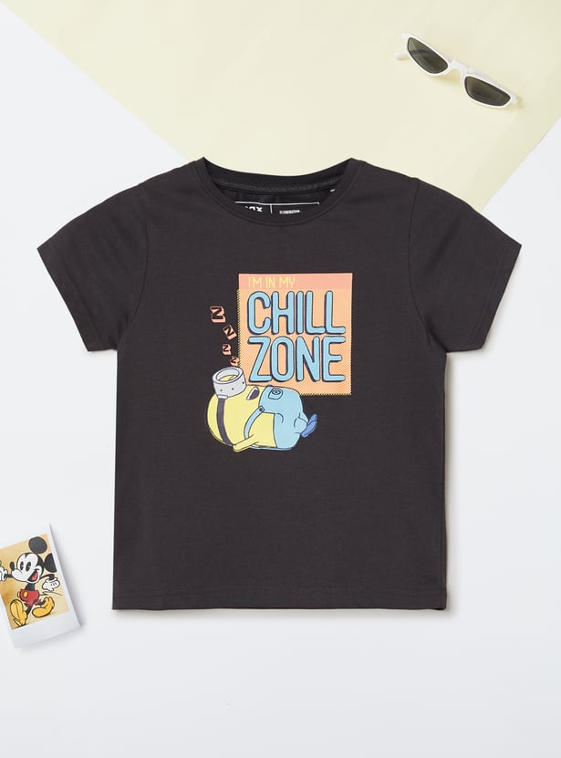 Boys Minnion Print Sleepwear Set
