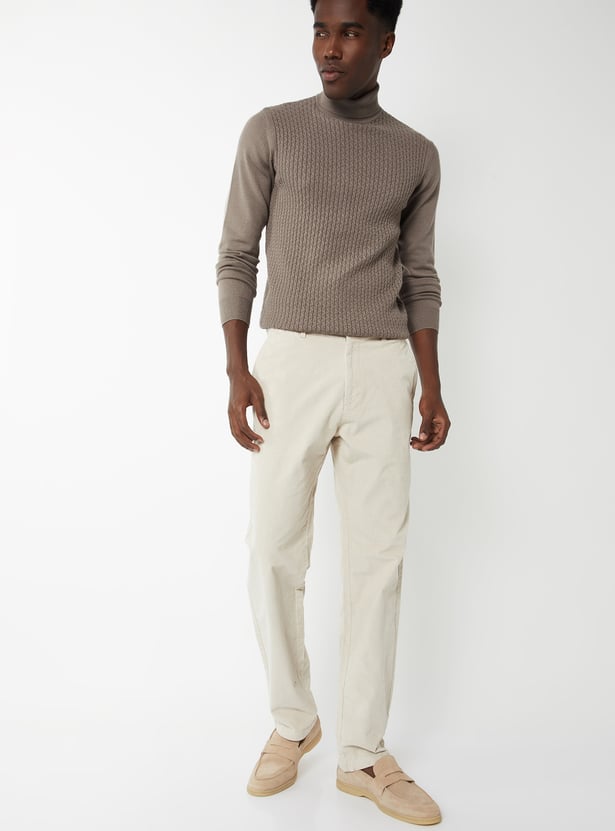 Men Knit Turtle Neck Sweater