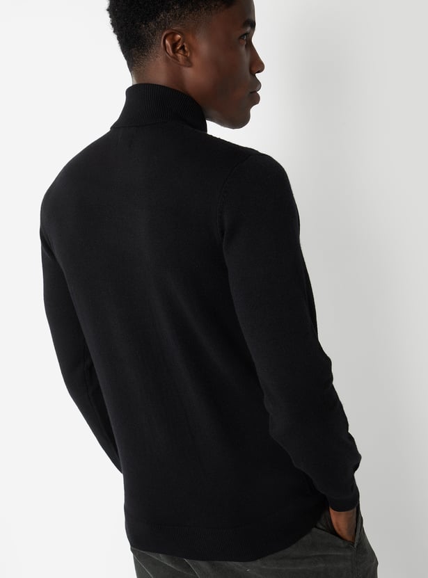 Men Knit Turtle Neck Sweater