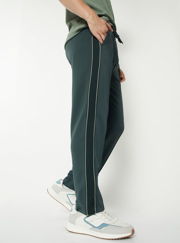 Men Side Tape Athleisure Track Pants