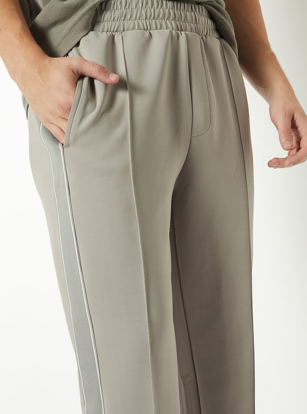 Men Side Tape Athleisure Track Pants