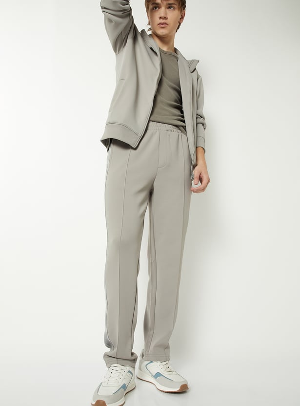 Men Side Tape Athleisure Track Pants