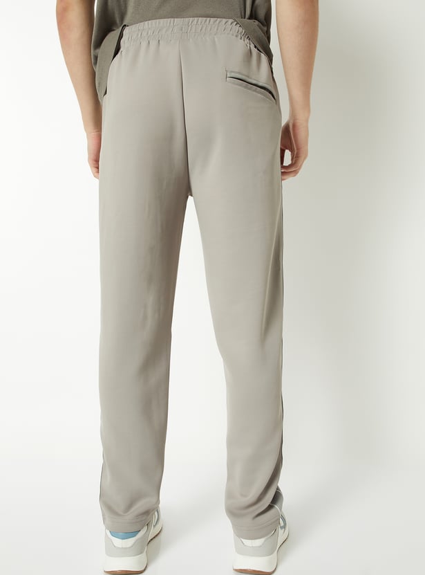 Men Side Tape Athleisure Track Pants