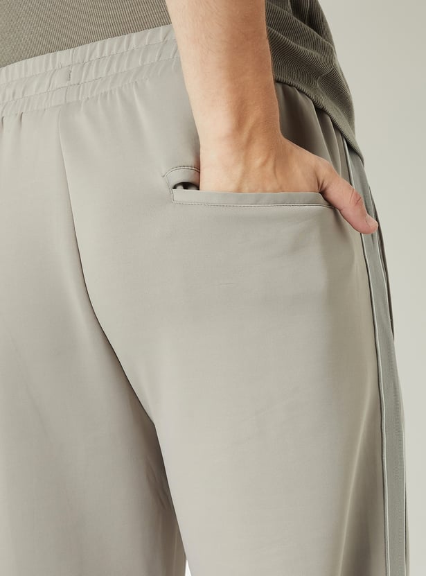 Men Side Tape Athleisure Track Pants