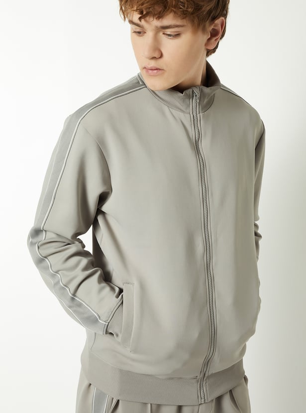 Men Side Tape Athleisure Sweatshirt