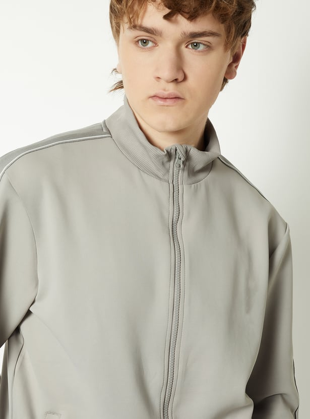 Men Side Tape Athleisure Sweatshirt