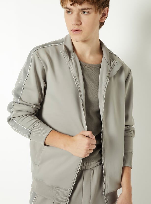 Men Side Tape Athleisure Sweatshirt