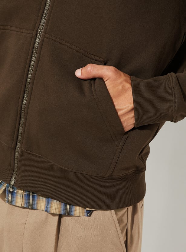 URB_N Men Printed Hooded Sweatshirt