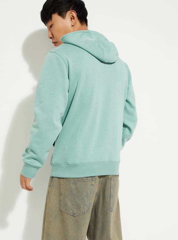 URB_N Men Printed Hooded Sweatshirt