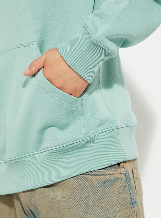 URB_N Men Printed Hooded Sweatshirt