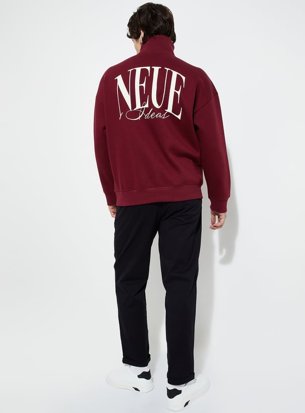 URB_N Men Printed Oversized Sweatshirt