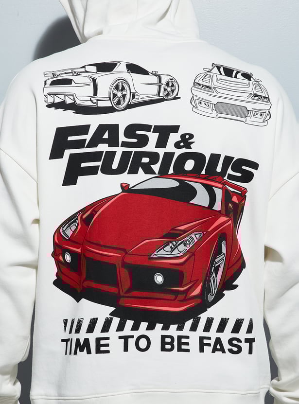 Buy URB_N Men Back Print Oversized Sweatshirt Online at just Rs