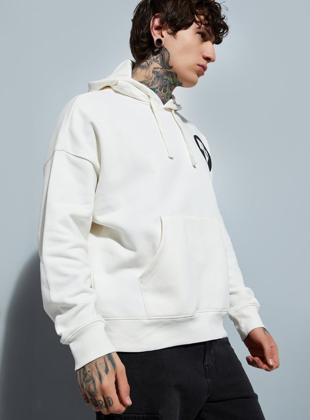 URB_N Men Fast & Furious Back Print Oversized Sweatshirt