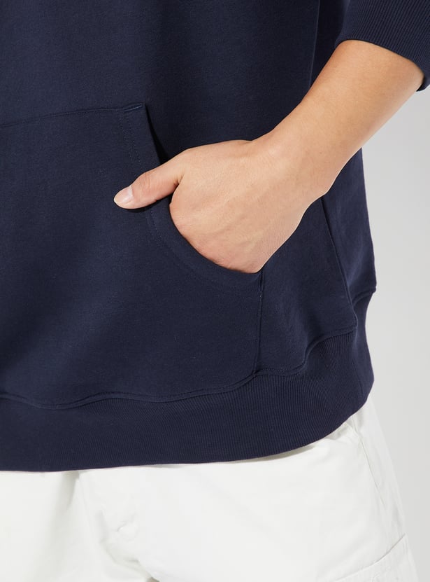 URB_N Men Ford Back Print Oversized Sweatshirt