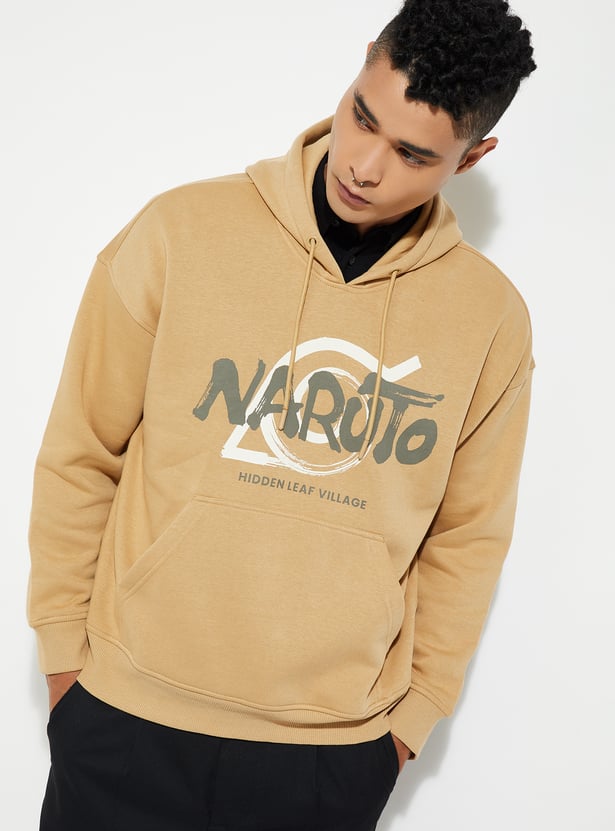 URB_N Men Naruto Printed Oversized Sweatshirt