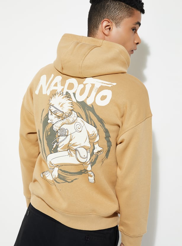 URB_N Men Naruto Printed Oversized Sweatshirt