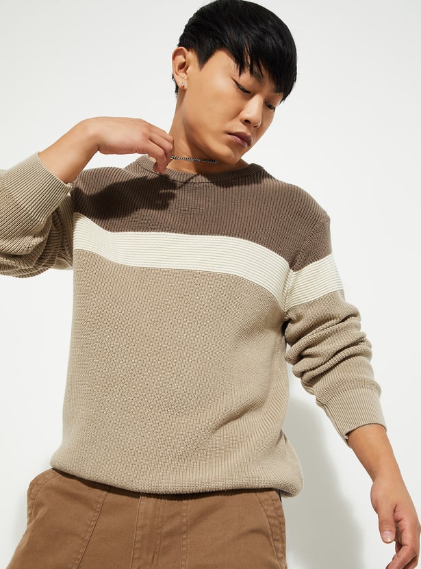 URB_N Men Colourblock Sweater