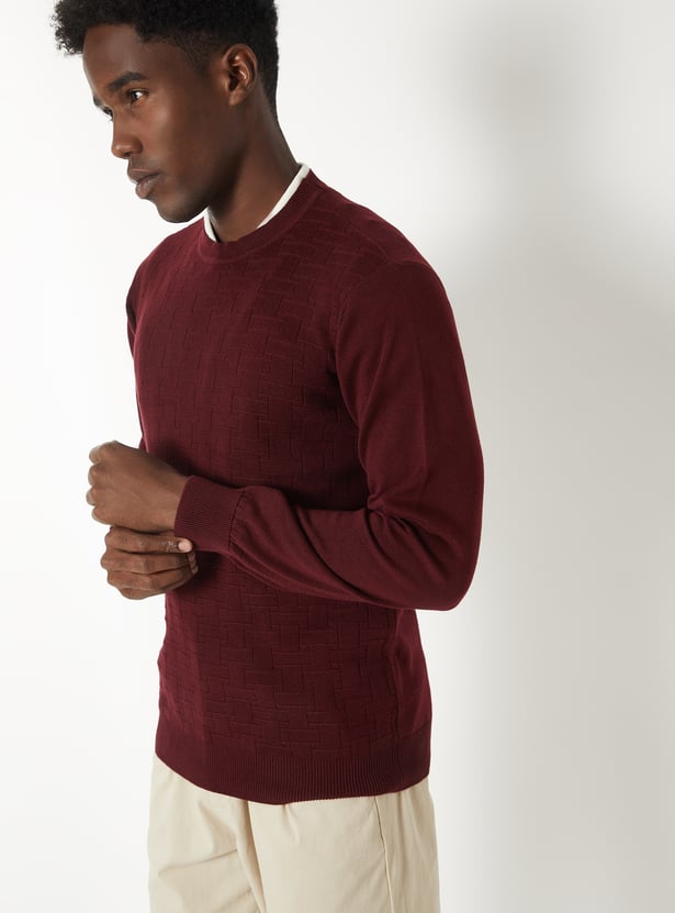 Men Slim Fit Knit Sweater