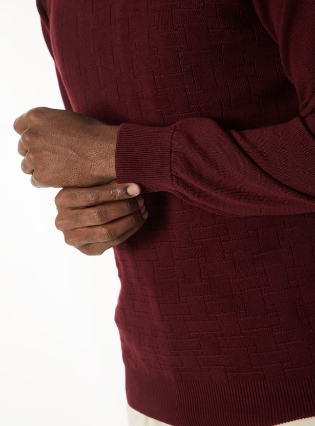 Men Slim Fit Knit Sweater