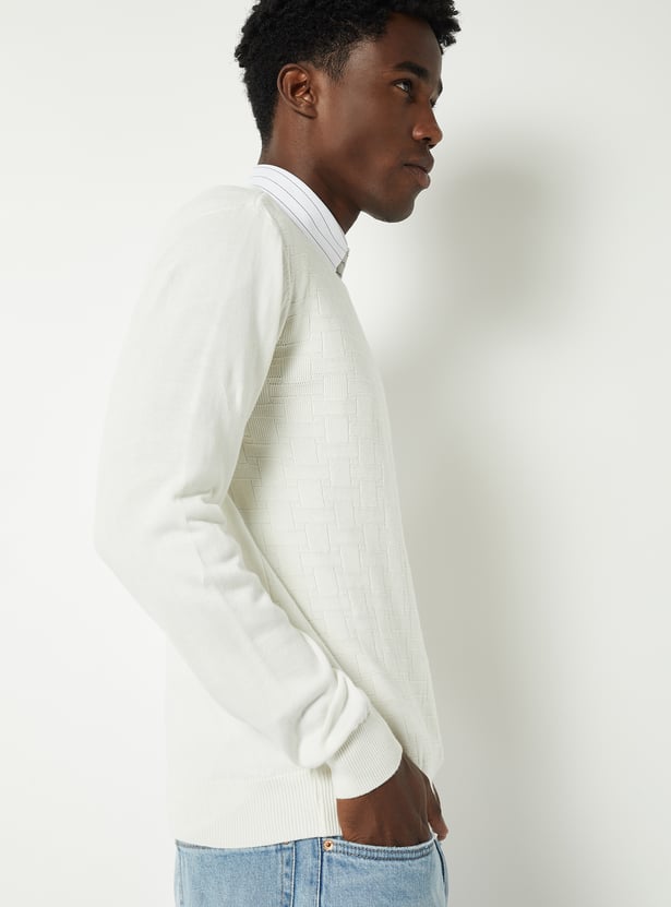 Men Slim Fit Knit Sweater