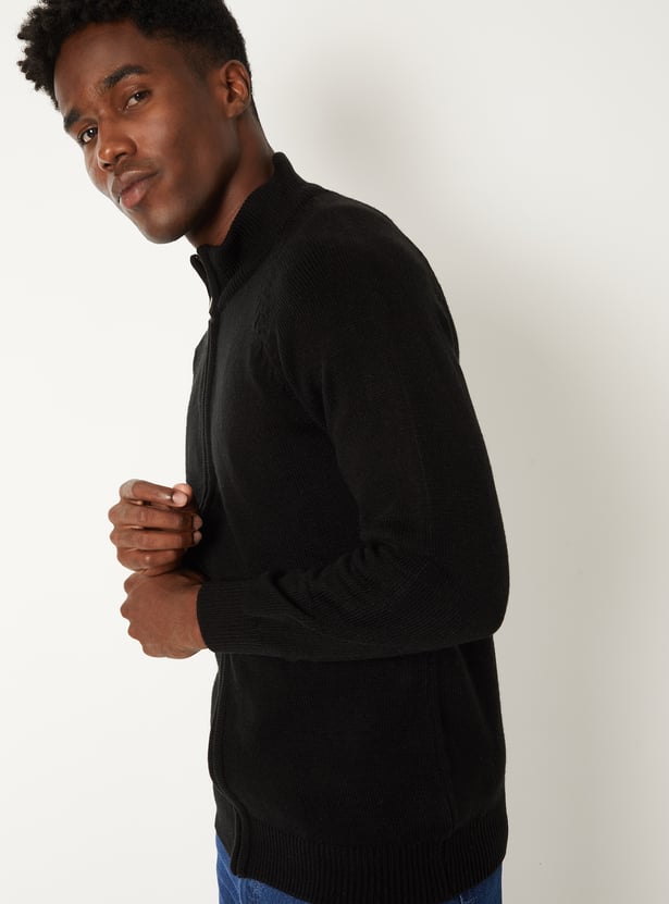 Men Knit Slim Fit Sweater